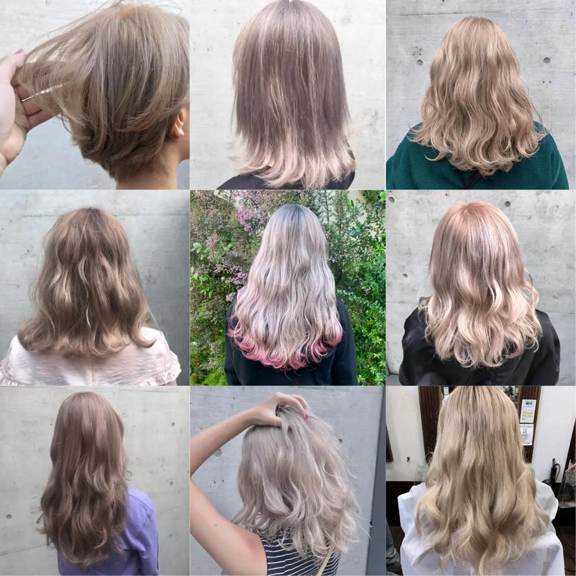 ミディアム カラー ベージュカラー 色落ちまでキレイに! !女性サロンのヘアスタイル