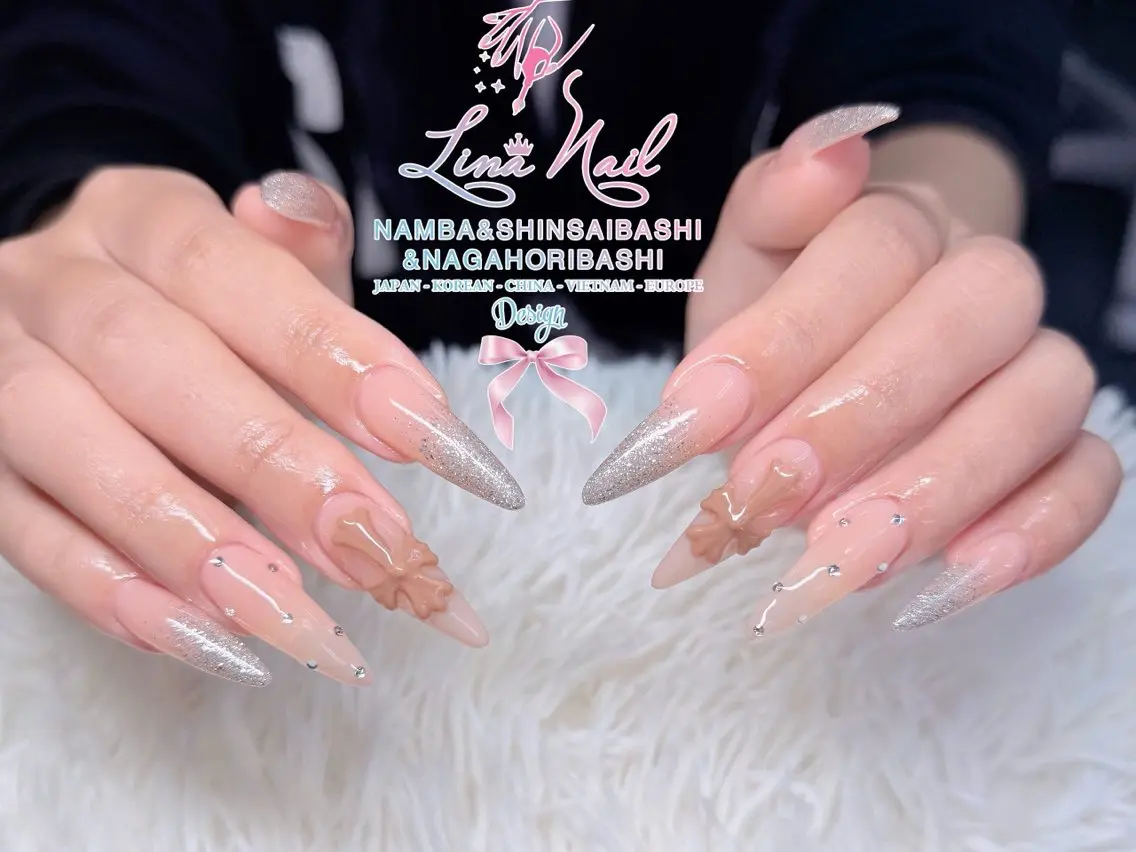 ネイル チークネイル 桜ネイル フラッシュネイル フットネイル ジェルネイル ハンドネイル リナネイル アメ村心斎橋店のネイルデザイン