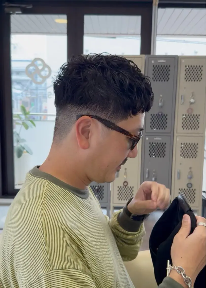 ショート パーマ メンズ メンズパーマ カット パーマ ヘッドスパ メンズ指名多数!! 田島史也のヘアスタイル