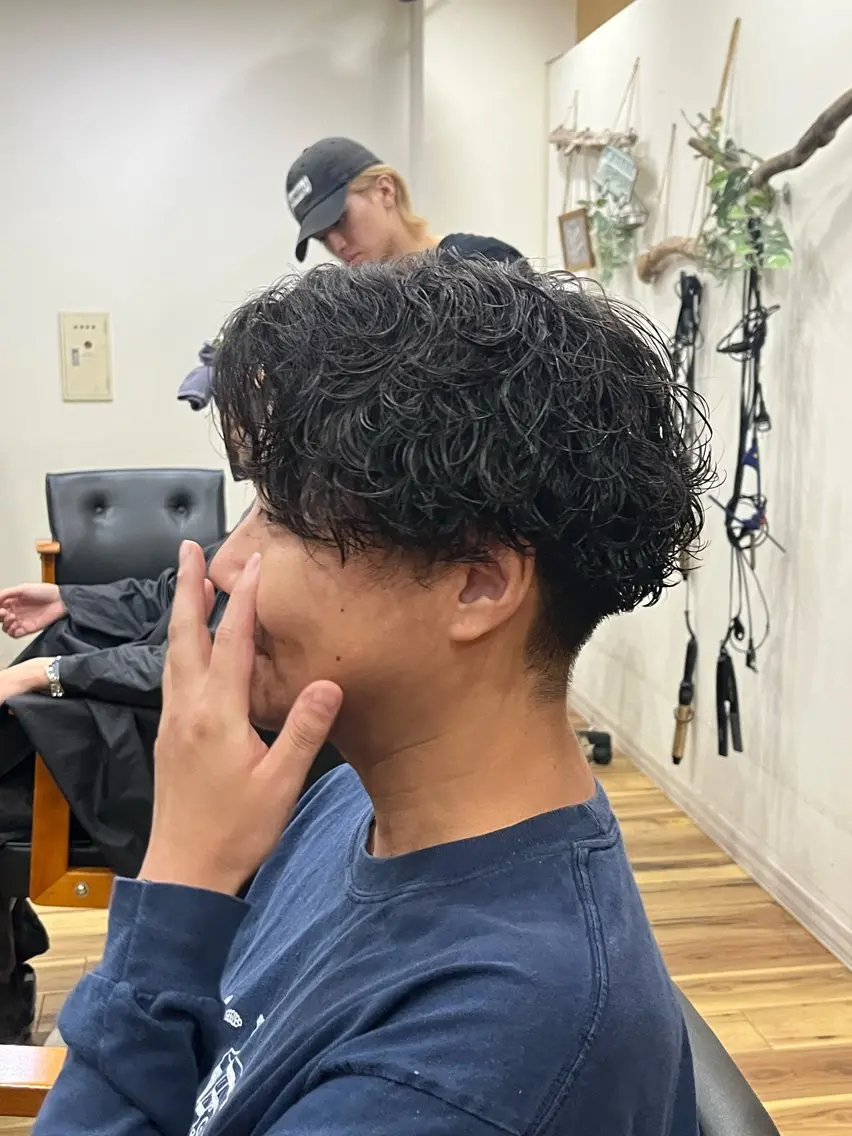 パーマ メンズ カット パーマ メンズサロン関 紫雲(セキレンゲ)のヘアスタイル