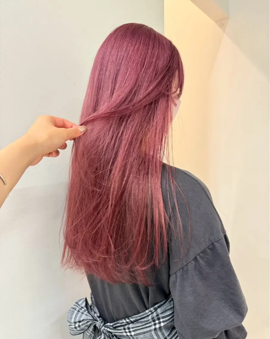 ロング カラー 🫧ハイトーン✨格安 より質💐マンツーマのヘアスタイル