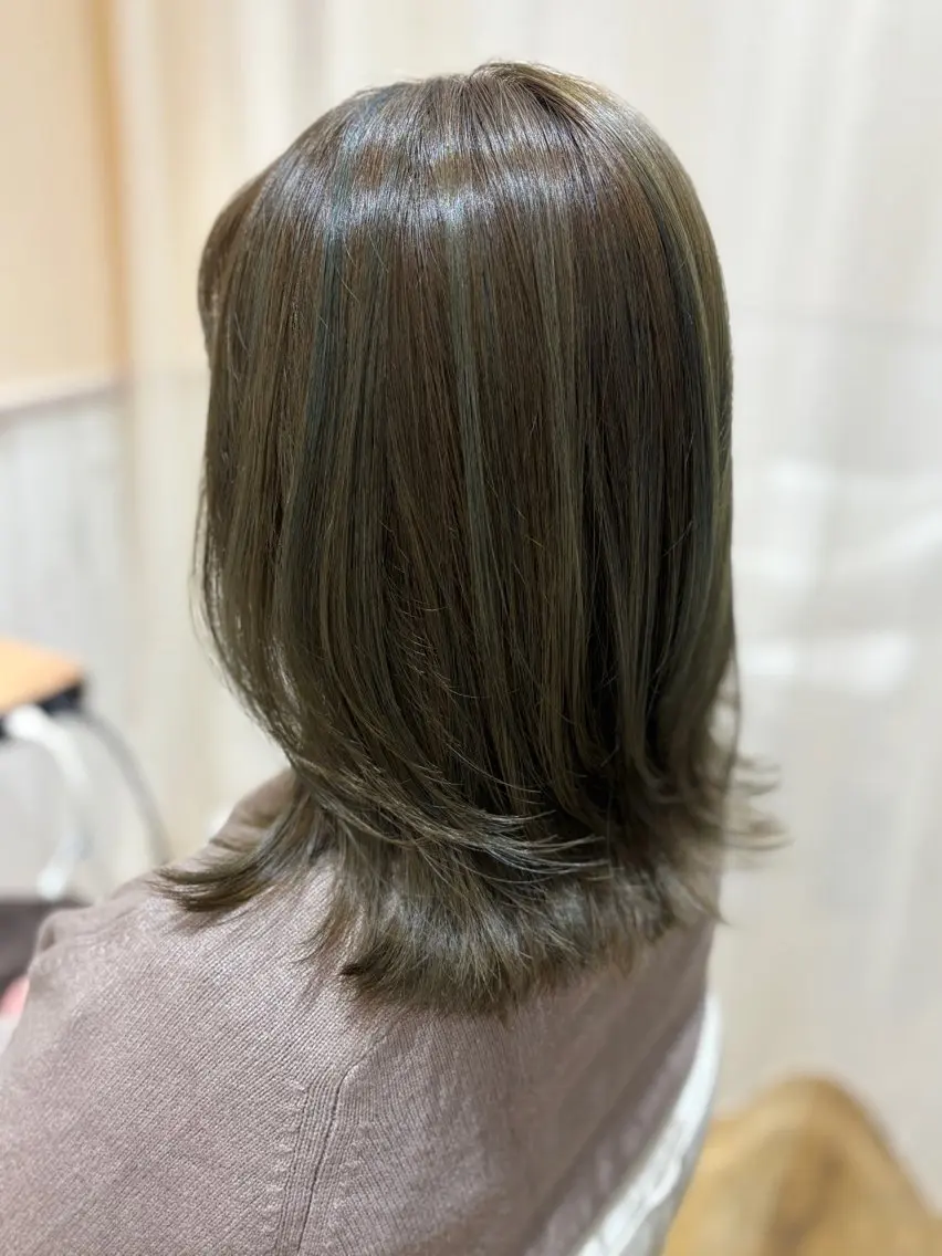 ミディアム カット ヘアカラー ase.糸島店 MAIのヘアスタイル
