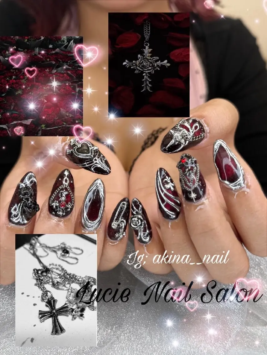 ネイル 氷ネイル・うるうるネイル マットネイル ニュアンスネイル リボン 夏ネイル ハンドネイル rina nailのネイルデザイン