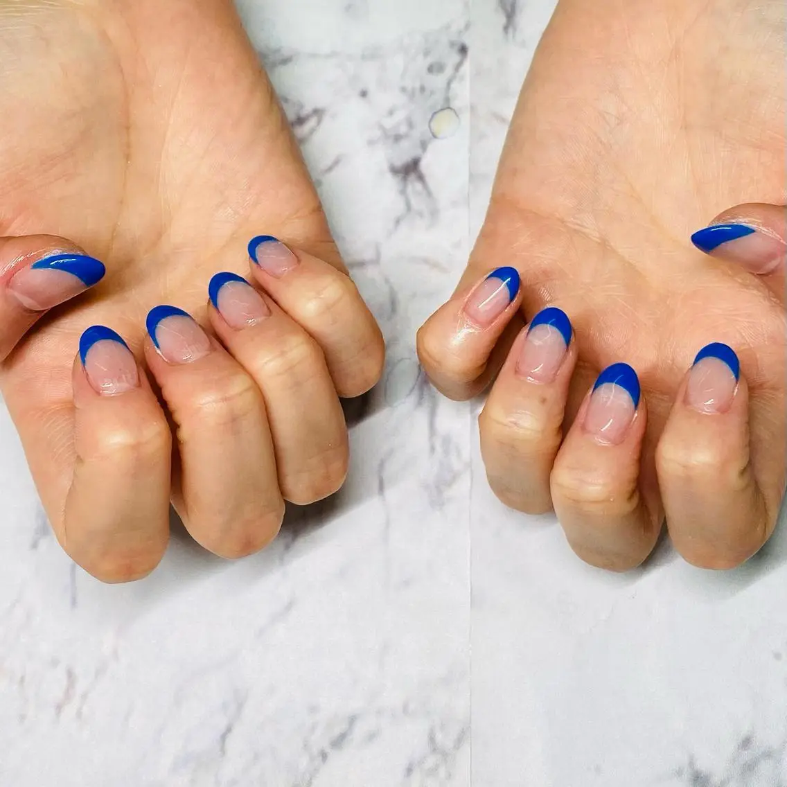 ネイル フレンチネイル ボディビルダーSal on.DeNiinaのネイルデザイン