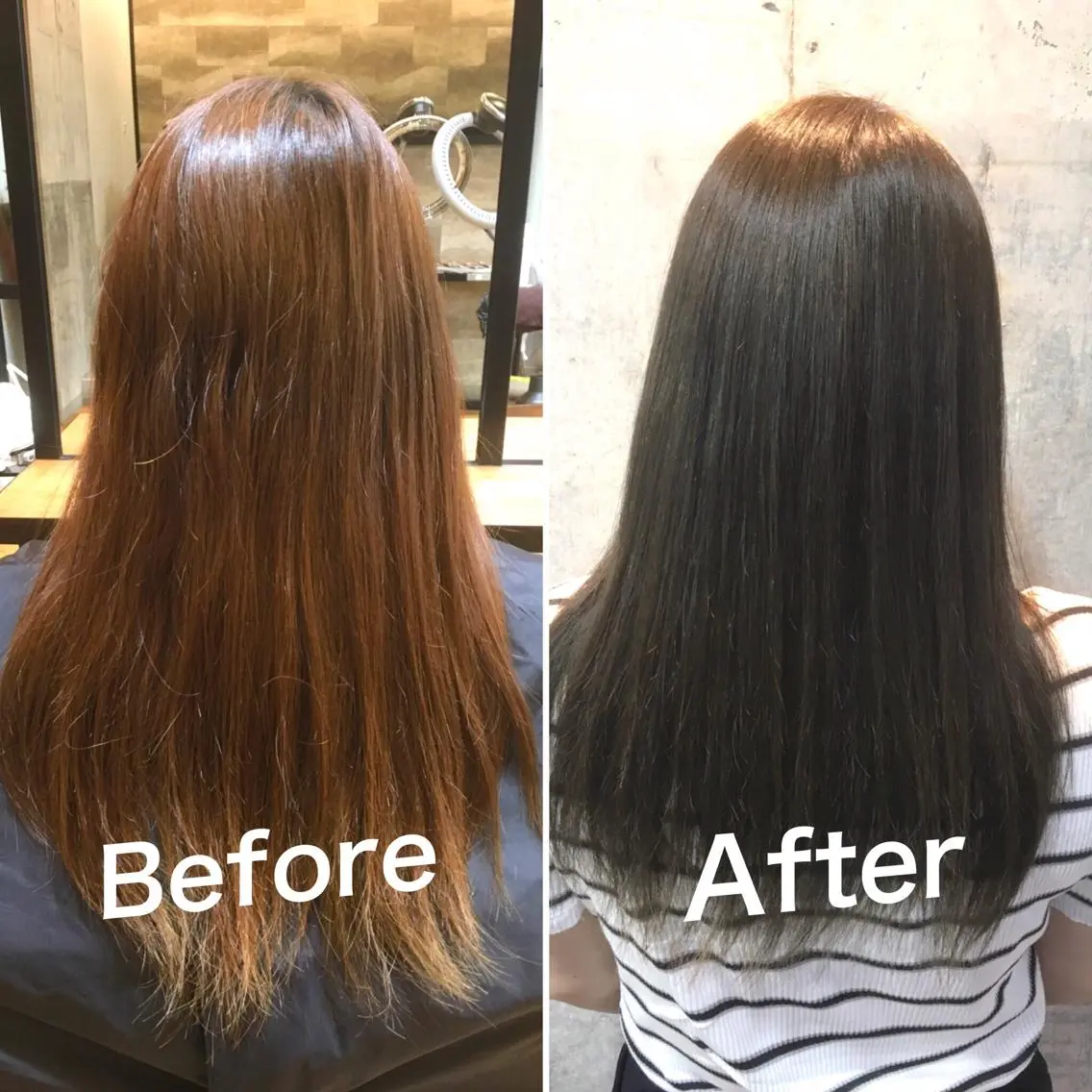 カラー アディクシーカラー ブリーチ インナーカラー オレンジ カット トリートメント 佐瀬竜矢PRIMAL /portのヘアスタイル