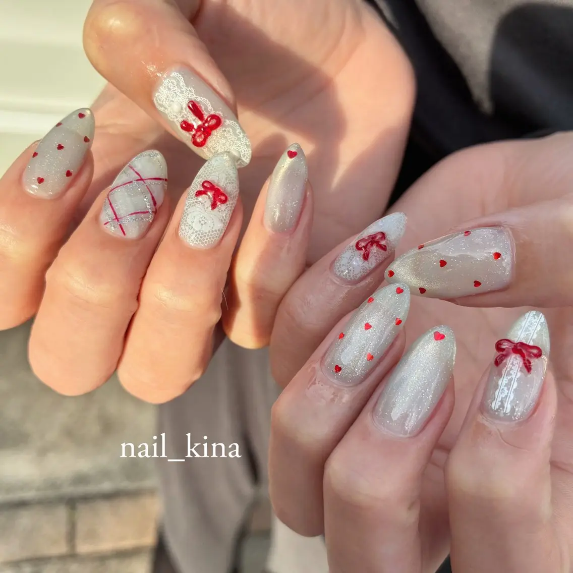 ネイル ジェルネイル マグネットネイル パラジェル nail_ kinaのネイルデザイン