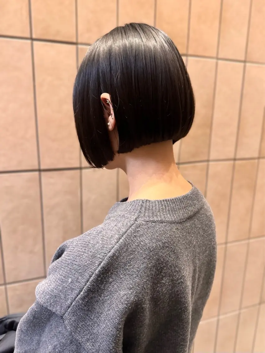 ショート ボブ カット トリートメント マツダテ ホノカのヘアスタイル