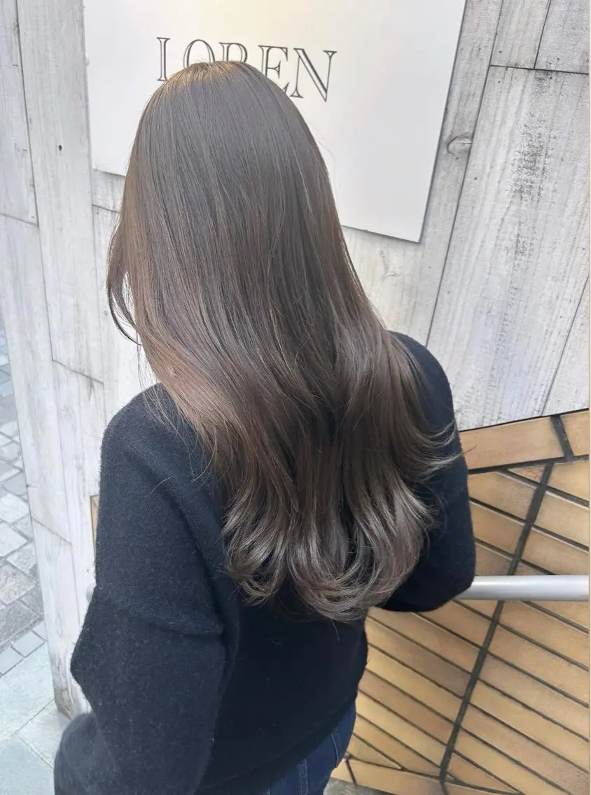 カラー ヘアカラー トリートメント 山本美月♥️艶カラー ♥️暖色カラー♥️のヘアスタイル