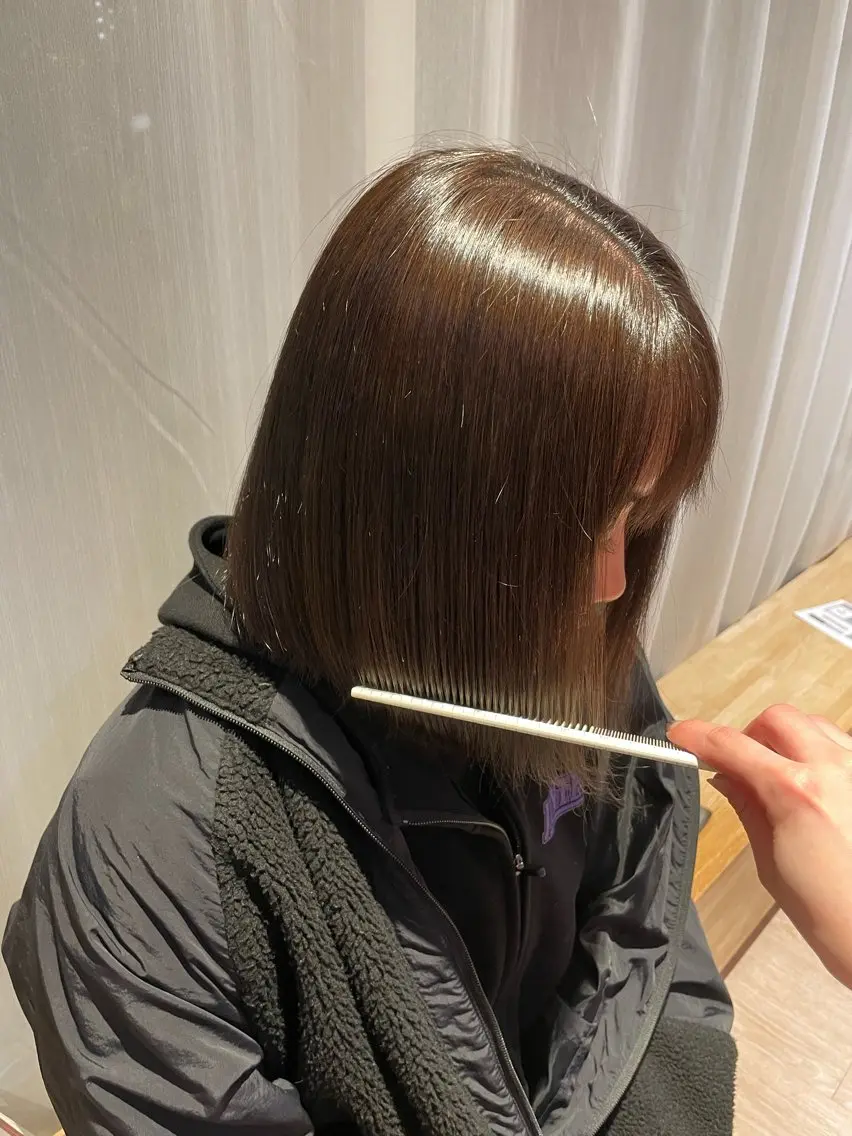 ミディアム カラー グレージュ たなか こころ🎀のヘアスタイル