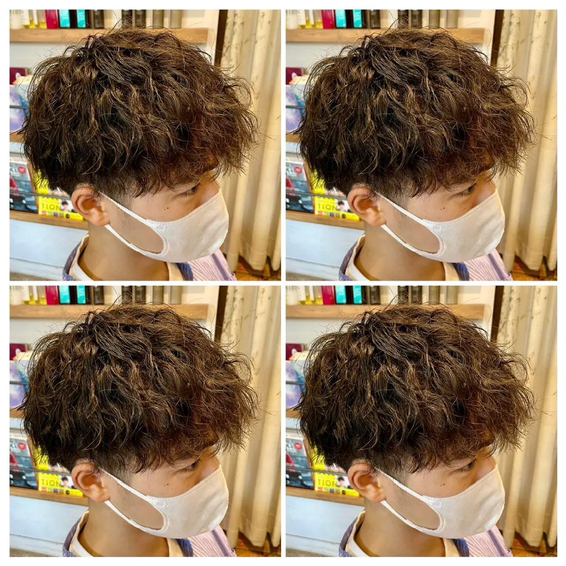パーマ メンズ カット パーマ トリートメント ヘアセット メンズパーマ特化 店長望月謙二郎のヘアスタイル