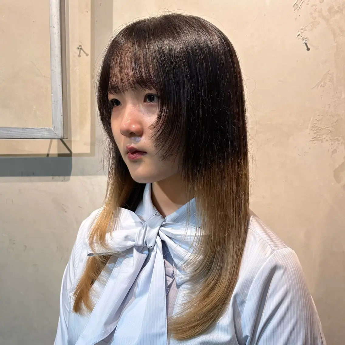 【クールスパ付き🧼🚿】ミディアムの方限定- 2~5cmメンテナンスカット/レイヤーカット➕treatment🧴の写真