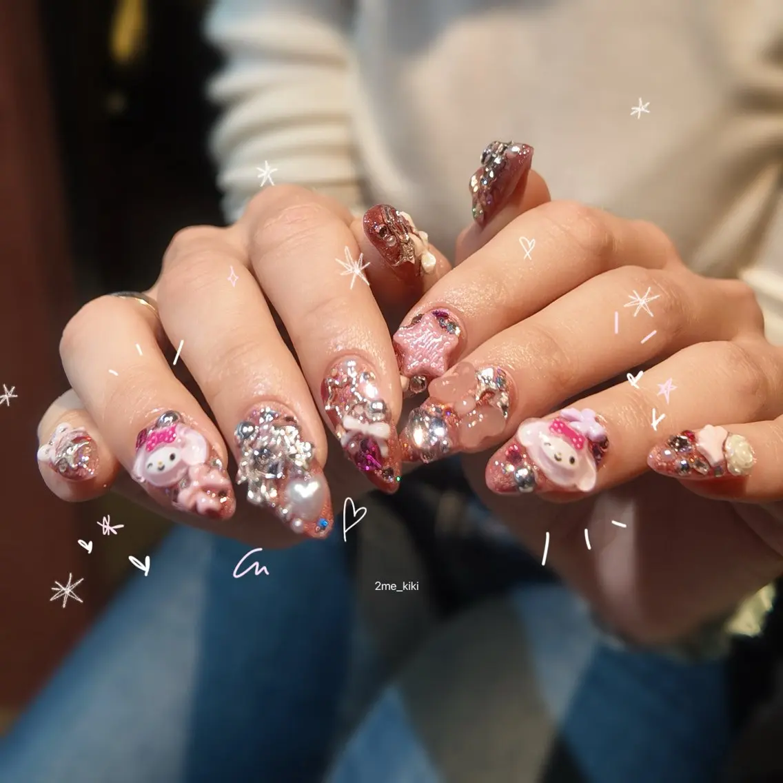 【オフ無料💝】長さだし+アートやり放題コース✨の写真