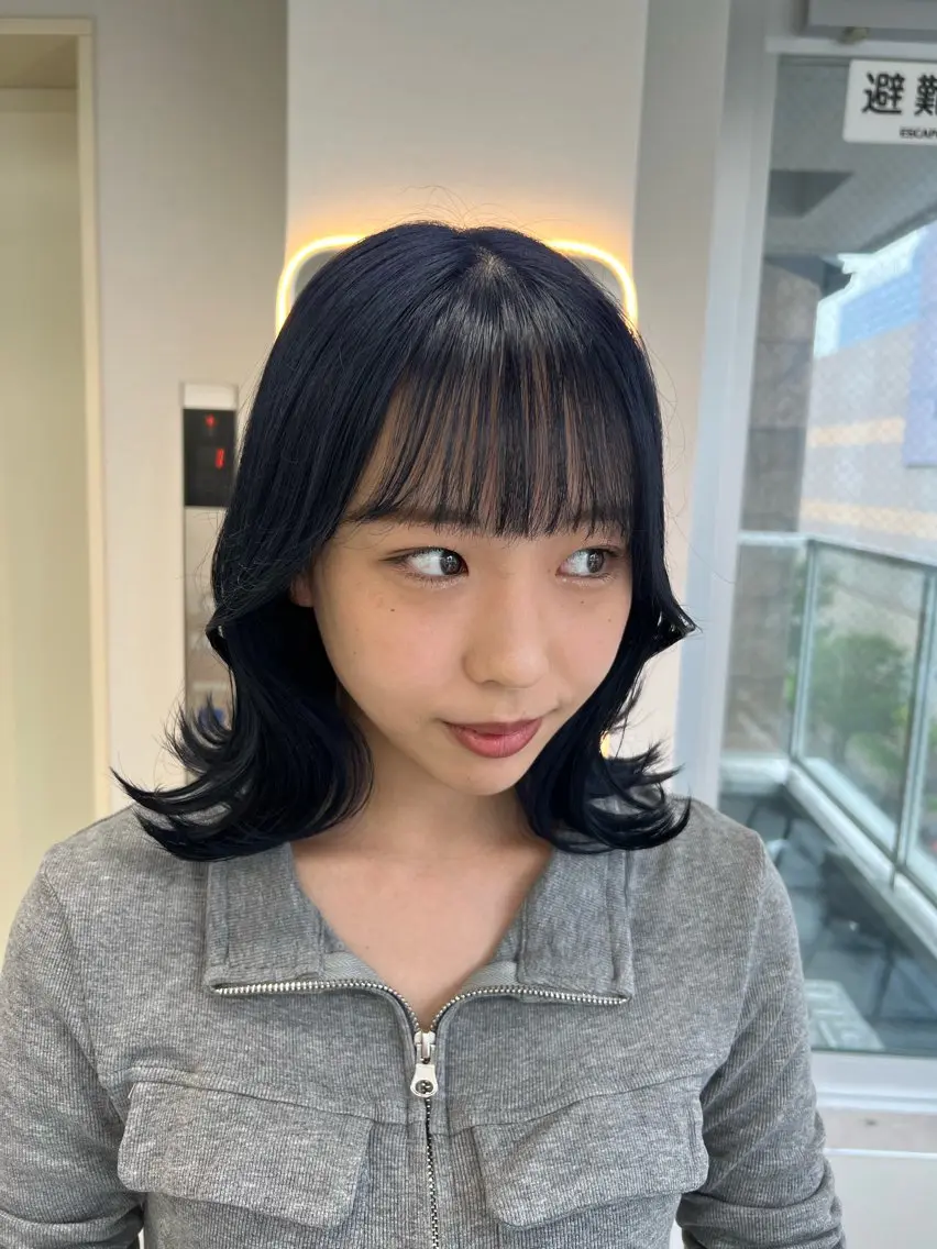 ミディアム ヘアカラー maya🇰🇷韓国 レイヤー/顔まわりのヘアスタイル