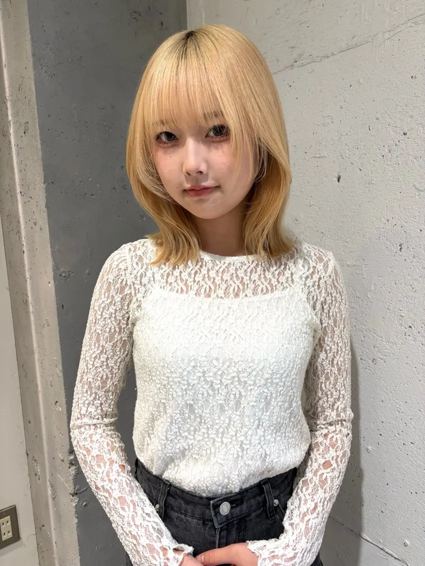 👱‍♀️ブリーチカラー + 水トリートメントの写真