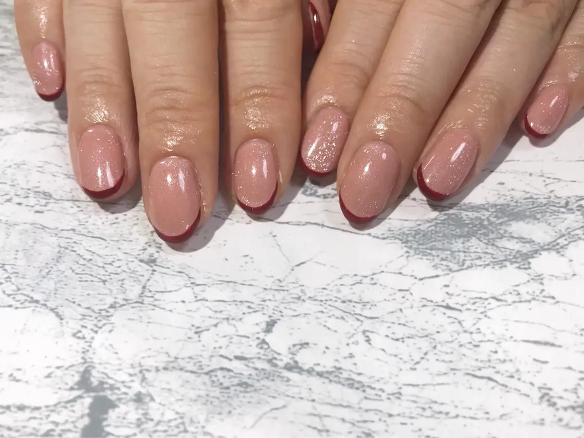 ネイル フットネイル フレンチネイル ニュアンスネイル シンプルネイル 春ネイル nail fufla ♡yamane♡のネイルデザイン