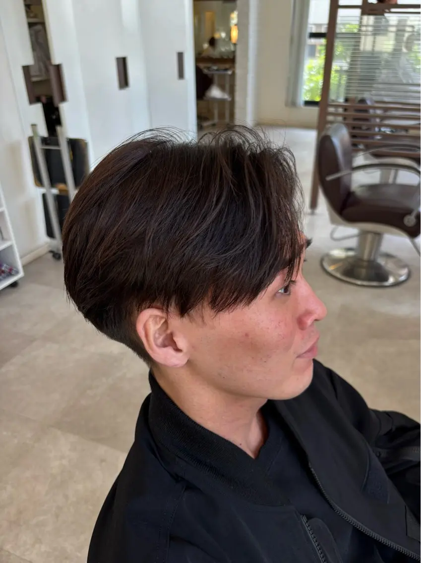 パーマ メンズ 辻野 光希のヘアスタイル