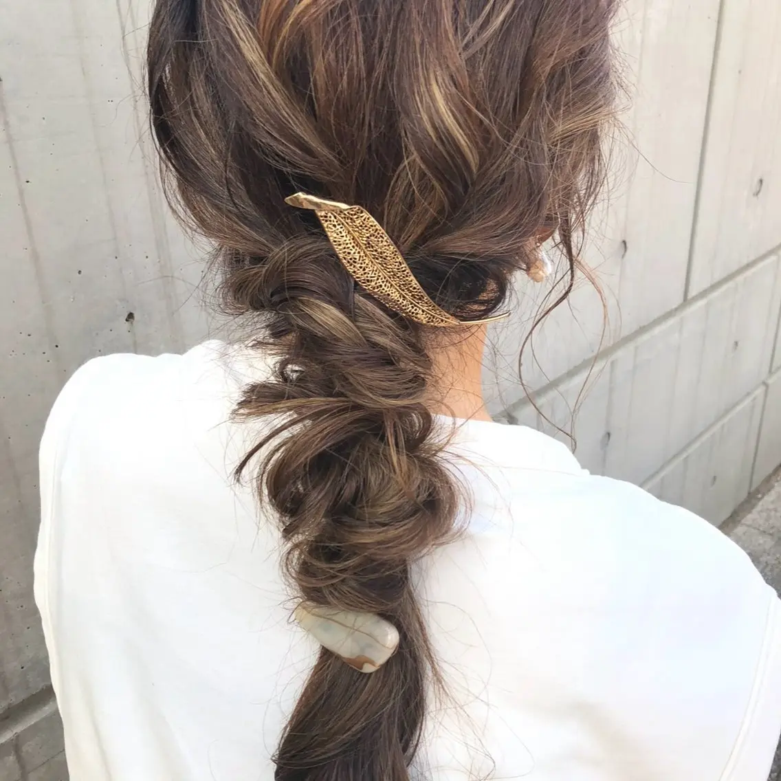 ロング ヘアアレンジ ヘアセット 会田有紀 /切りっぱなしボブのヘアスタイル