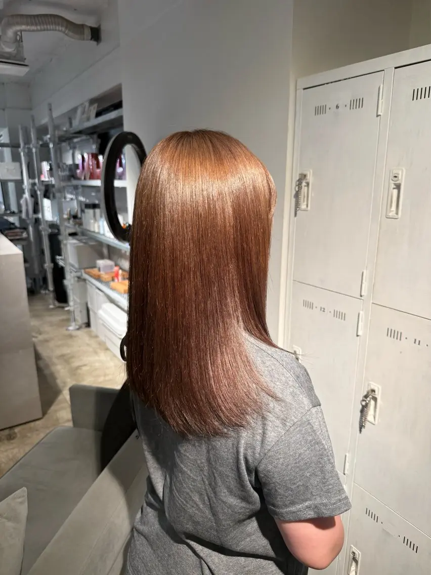 ロング カラー ブリーチ ブラウンカラー ヘアカラー トリートメント 🫧ブリーチカラー/ 透明感/メンズ/みきのヘアスタイル