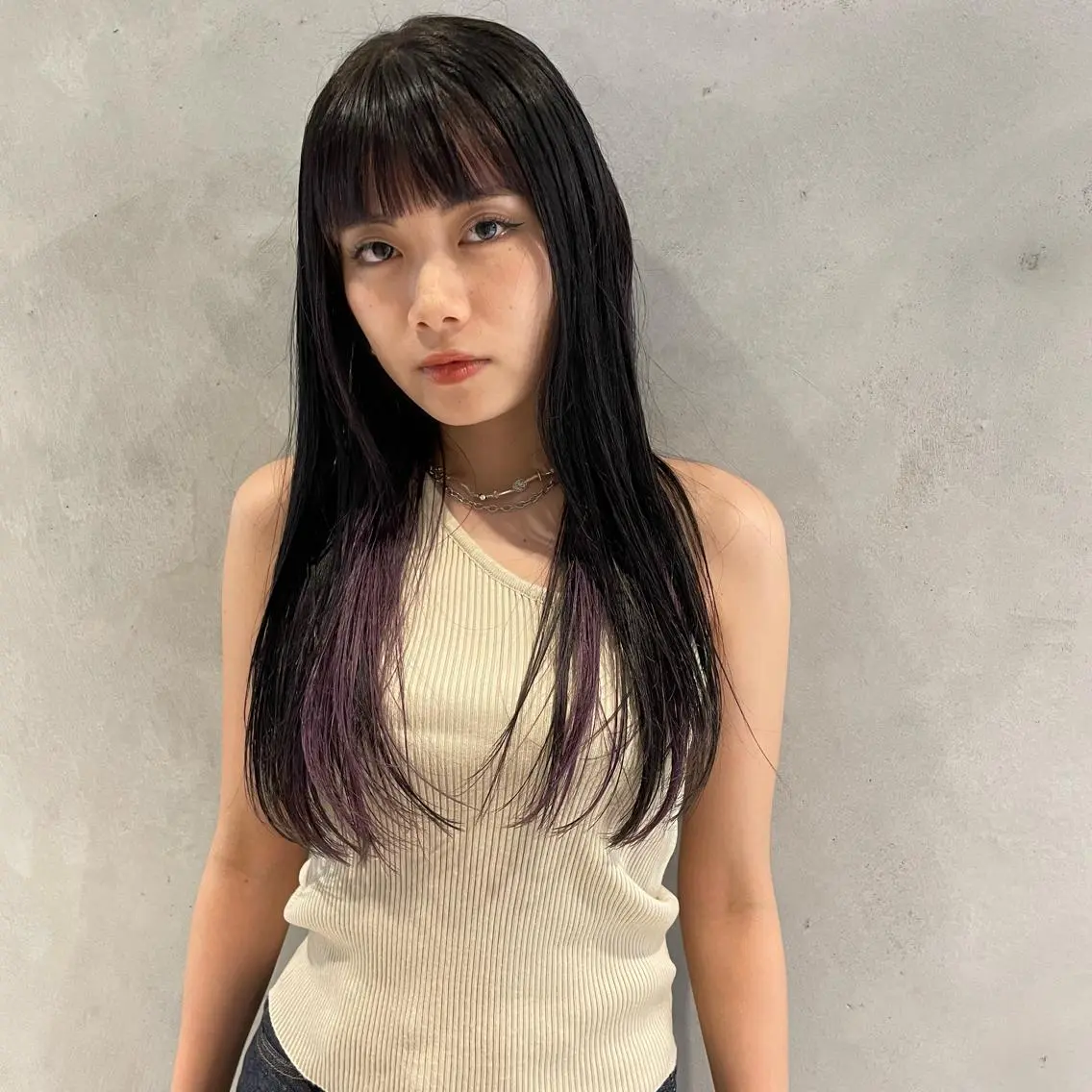ロング カット ヘアカラー 小濱 拓也のヘアスタイル