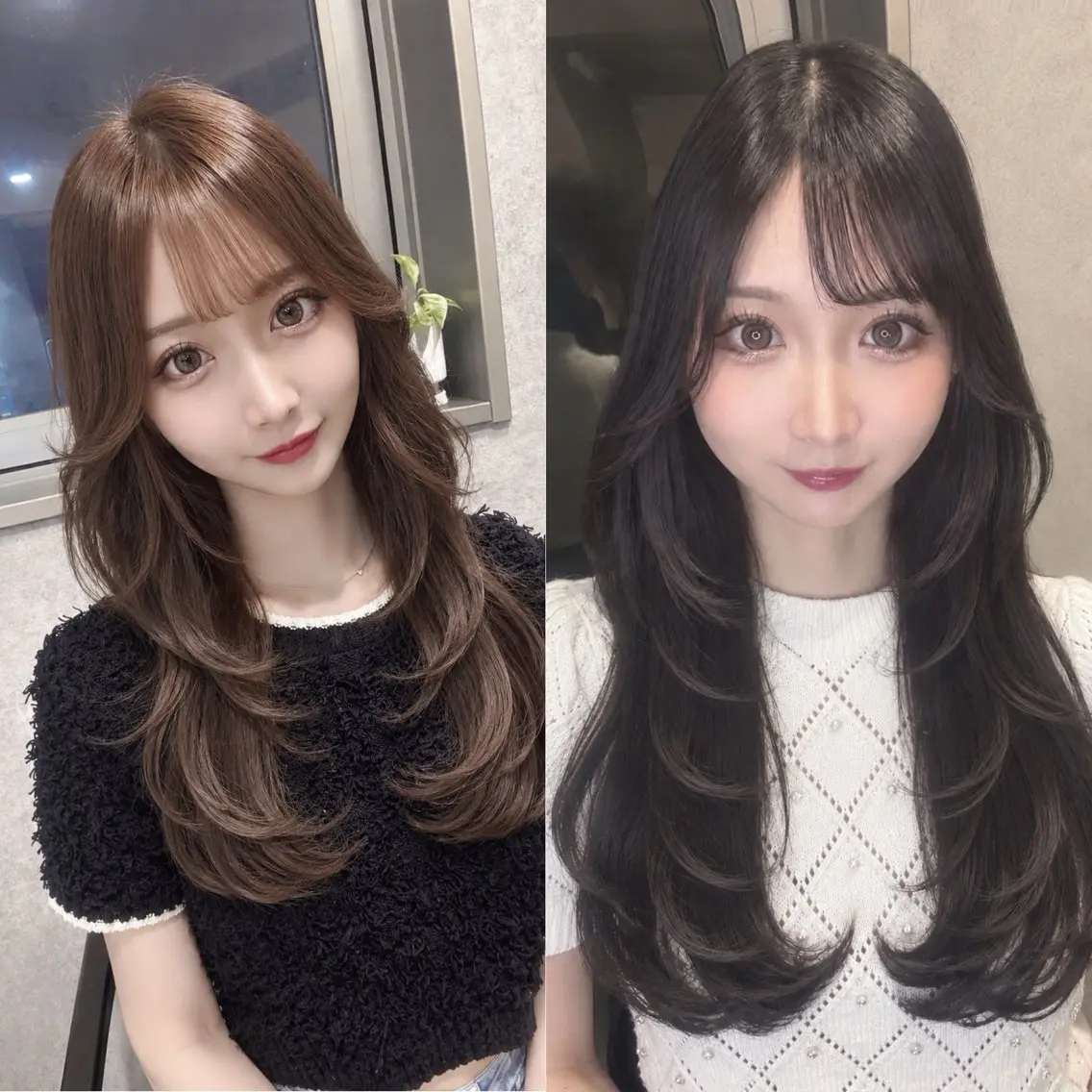 ロング カラー カット ヘアカラー トリートメント 🩵新宿ダブルカラー 🩵エクステのヘアスタイル