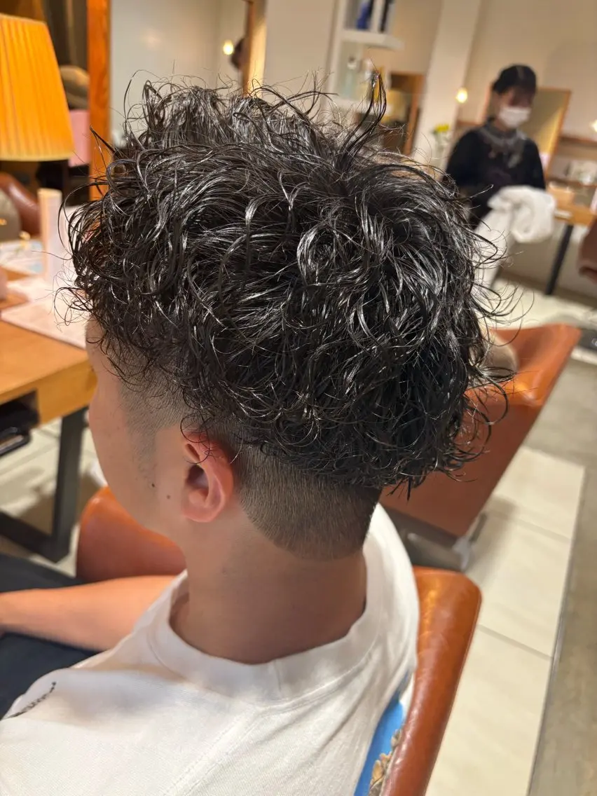 パーマ メンズ カット パーマ 川口 カワグチのヘアスタイル
