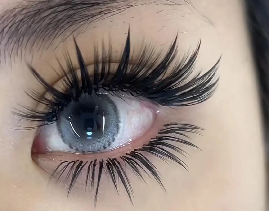 マツエク・マツパ 束感まつ毛 韓国風マツエク 下まつげエクステ ワンホンマツエク KUMI🤎Eye lash🌻新大久保のマツエク・マツパデザイン