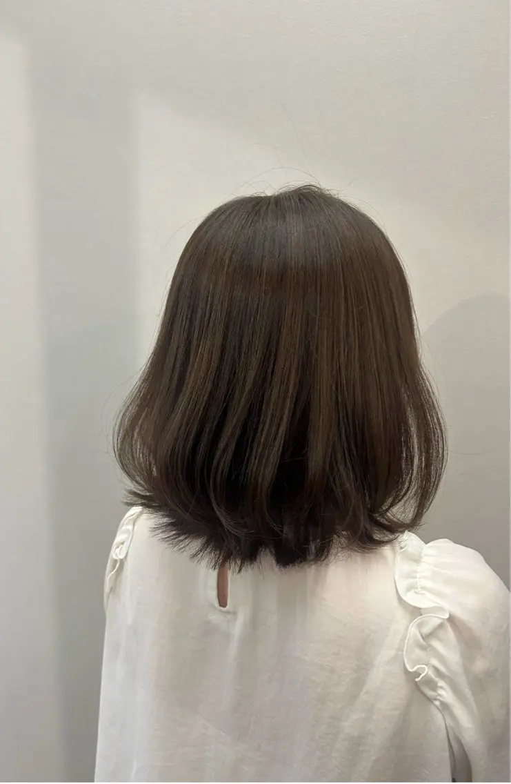 ミディアム カラー カット ヘアカラー 似合わせ/伏見/ 佐藤 里菜のヘアスタイル