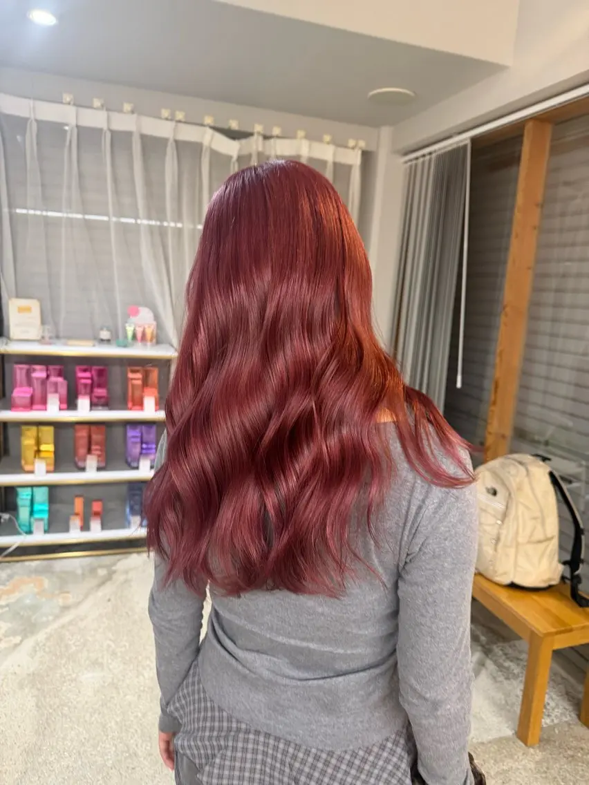 ロング ヘアカラー ブリーチカラー/ にちかのヘアスタイル