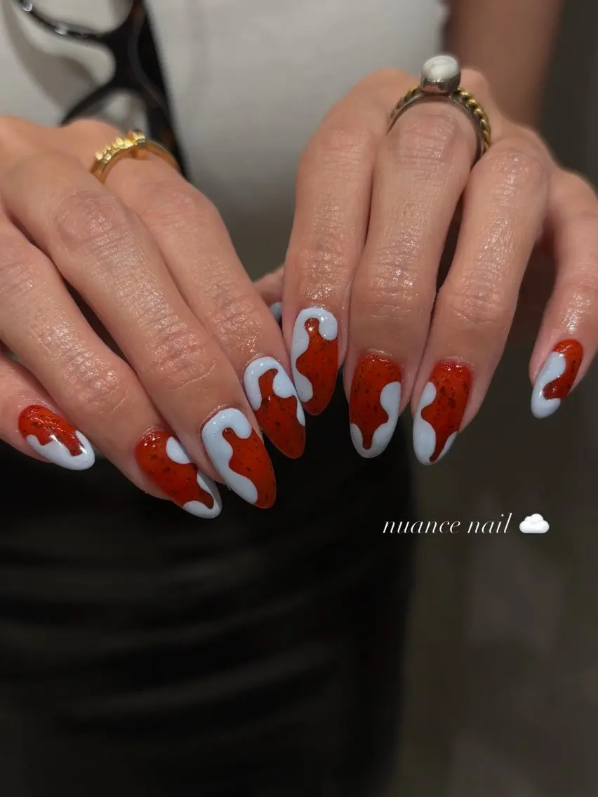 ネイル ニュアンスネイル ハンドネイル パラジェル有/ 長さだし/mahoのネイルデザイン