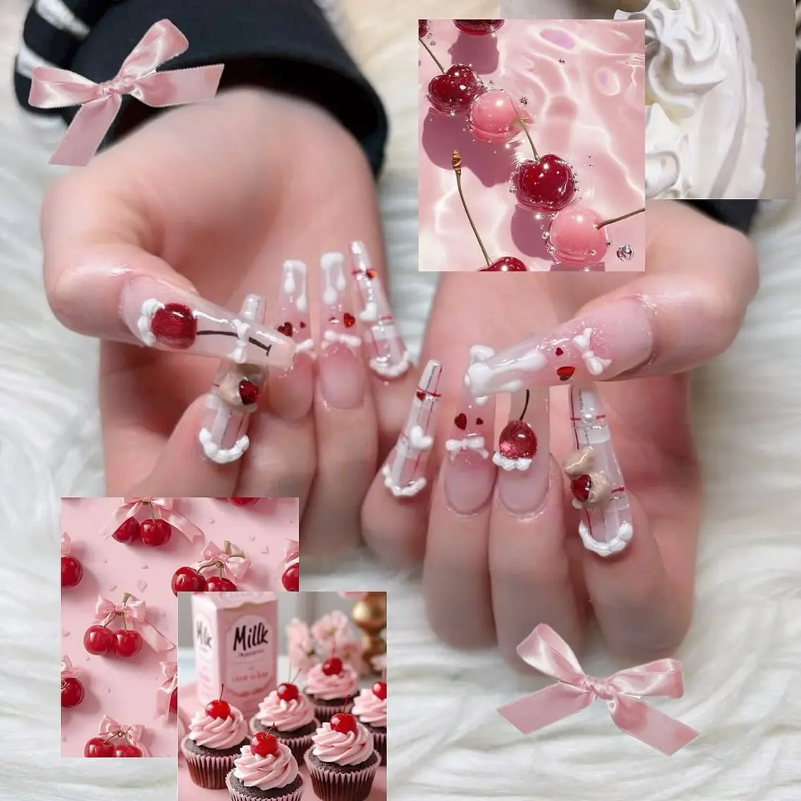ネイル チークネイル 長さ出し フレンチネイル ジェルネイル ガーリー Sora  Nail Studioのネイルデザイン