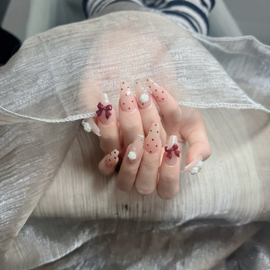 ネイル ジェルネイル 韓国ネイル マグネットネイル ネイルチップ 冬ネイル Lenie Nail Salonのネイルデザイン
