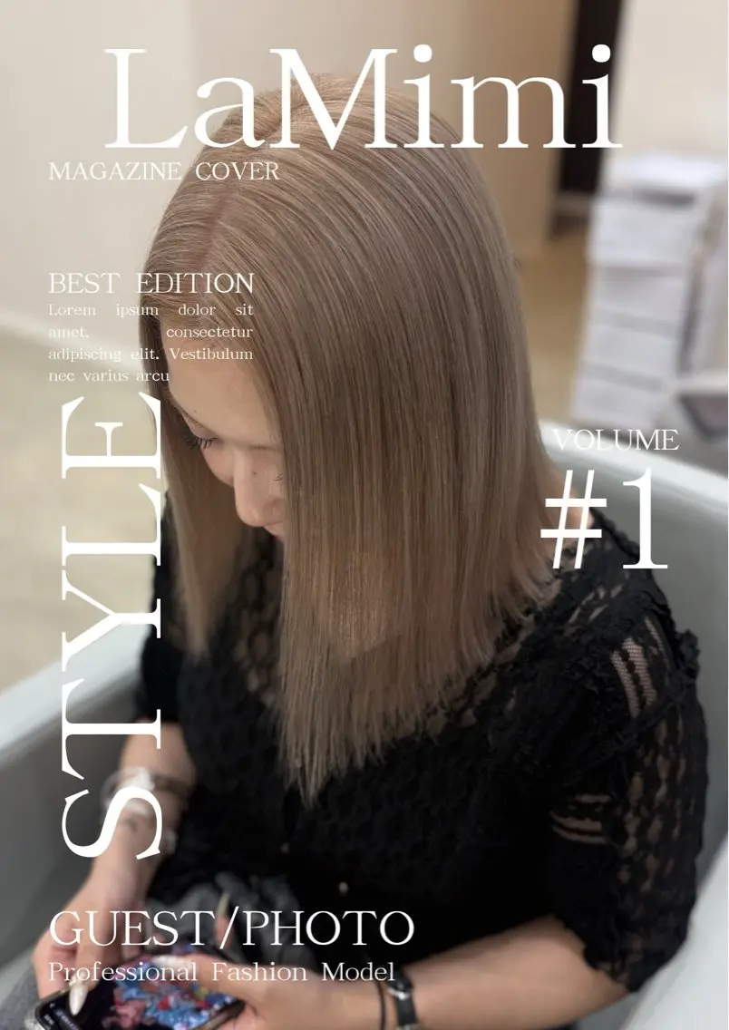 ミディアム ヘアカラー LaMimi🖤 SAYAKAのヘアスタイル