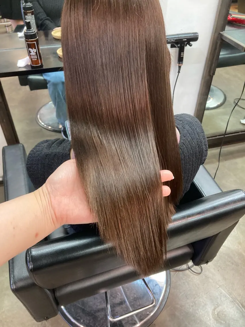 セミロング カラー トリートメント ✨最安値✨エクステ カラー🌼つきな🌼のヘアスタイル