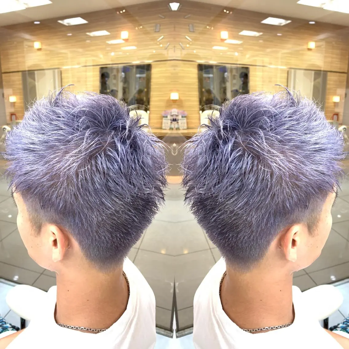 ショート カラー 縮毛/レイヤー 韓国/橋口のヘアスタイル
