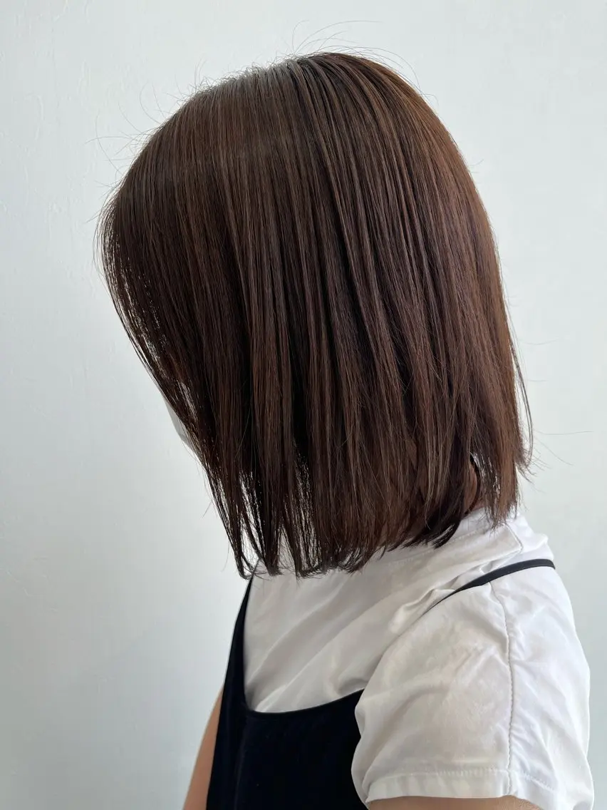 ミディアム カラー カット ヘアカラー トリートメント ブリーチ⏳艶カラー Natsukiのヘアスタイル
