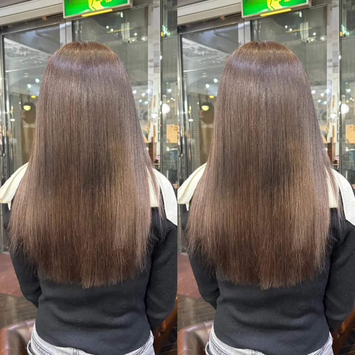 セミロング カラー ブラウンカラー キャラメルブラウン 髪質改善 💎ハイトーン/艶 カラー モエカ💎のヘアスタイル