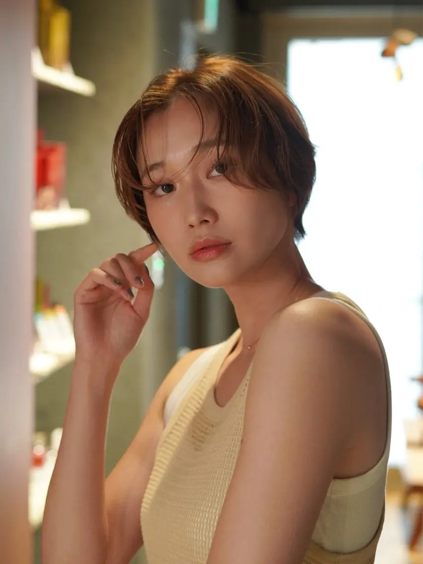 ショート カラー 銀座/骨格診断 垢抜けレイヤー/菅原のヘアスタイル