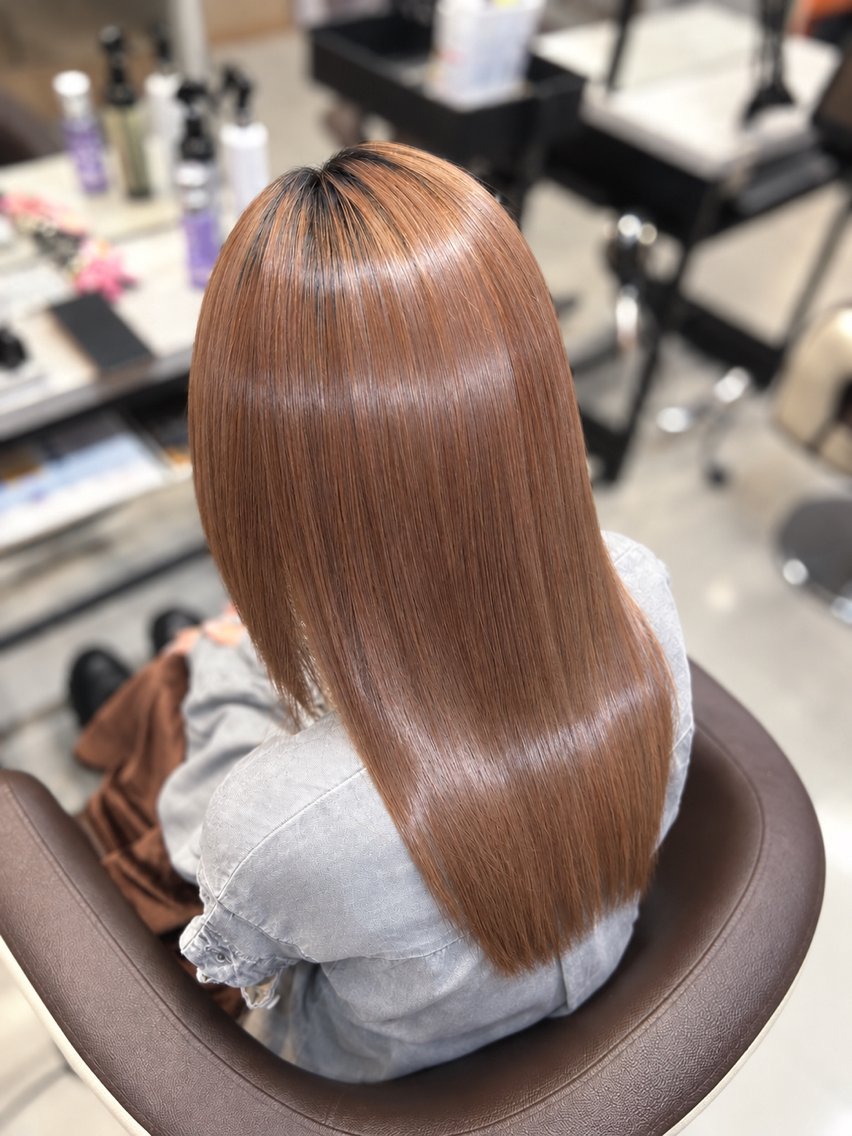 ロング 縮毛矯正 カット 縮毛矯正 縮毛矯正/パーマ特化 y.mao💎のヘアスタイル