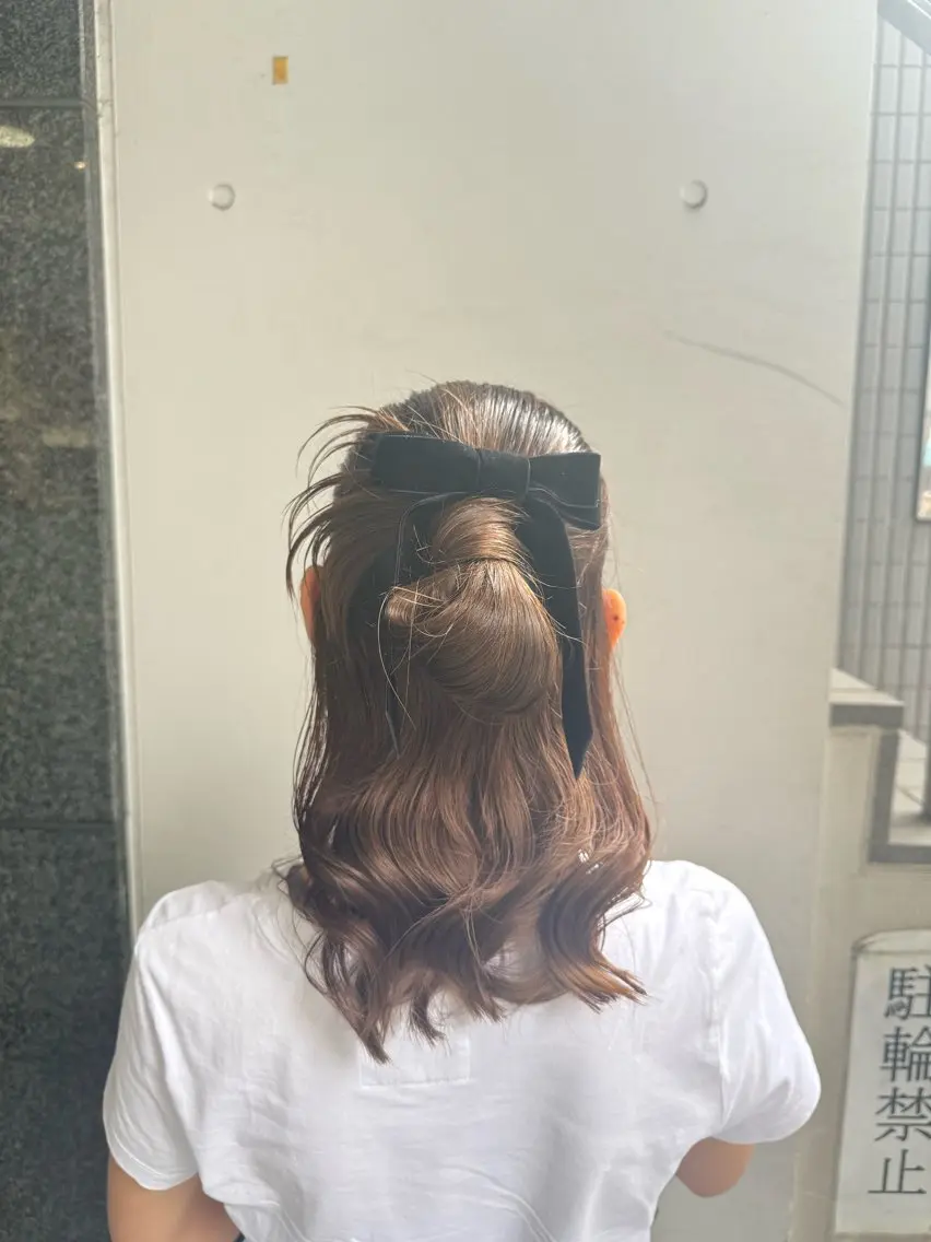 ヘアアレンジ ヘアセット オタク美容師☃️🩵 ヘアアレンジ/暗髪のヘアスタイル