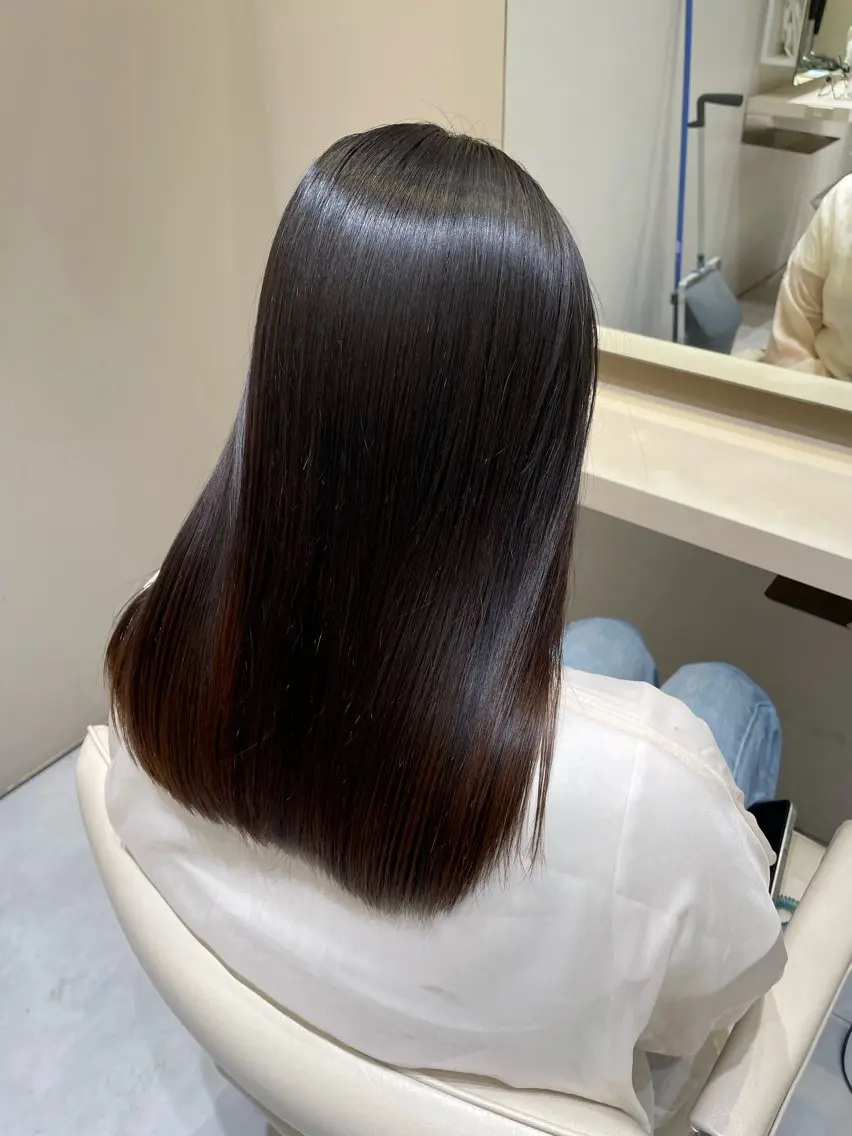ミディアム 縮毛矯正 兵頭 稀星のヘアスタイル