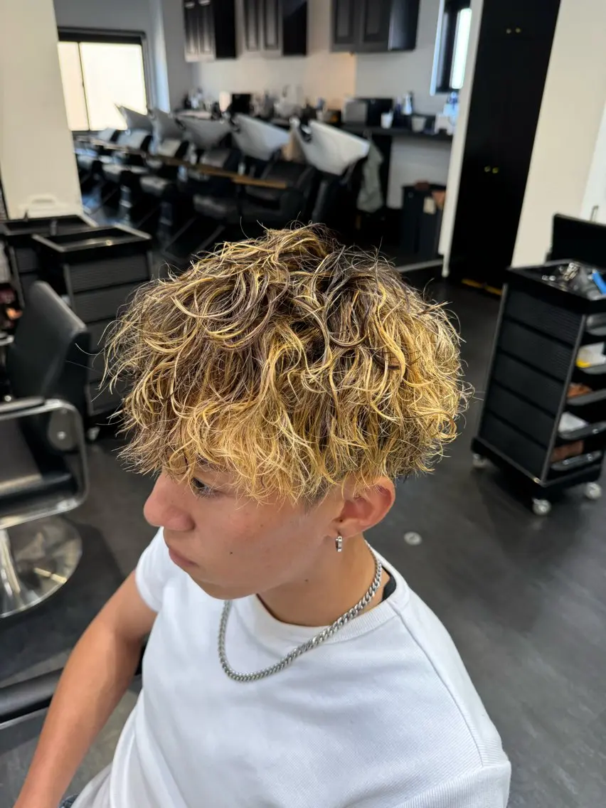 カラー パーマ メンズ カット ヘアカラー パーマ ✨メンズ特化✨鈴木 遼太のヘアスタイル