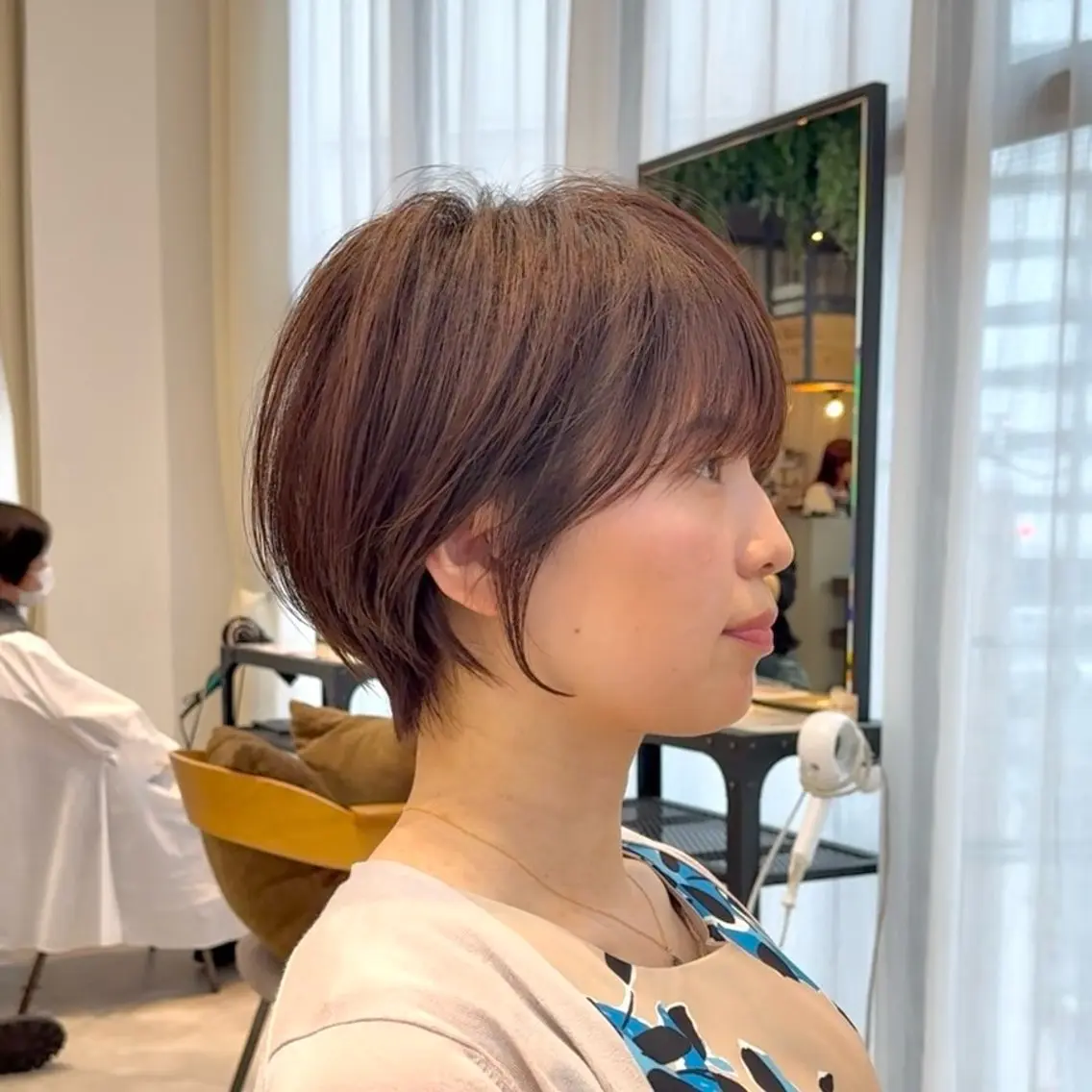 ショート カラー ショートボブ ボブレイヤー 丸みショート ブラウンカラー ボブ カット ヘアカラー 髙井/ショート特化 /似合わせ/豊中のヘアスタイル