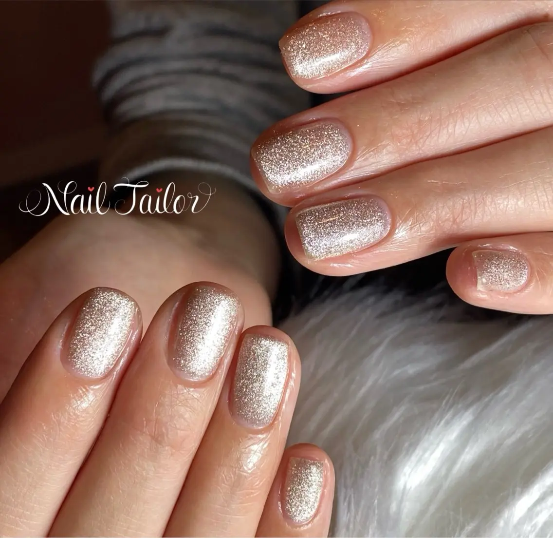 ネイル 長さ出し フラッシュネイル ジェルネイル キラキラネイル マグネットネイル ハンドネイル NailTailor ネイルテイラーのネイルデザイン