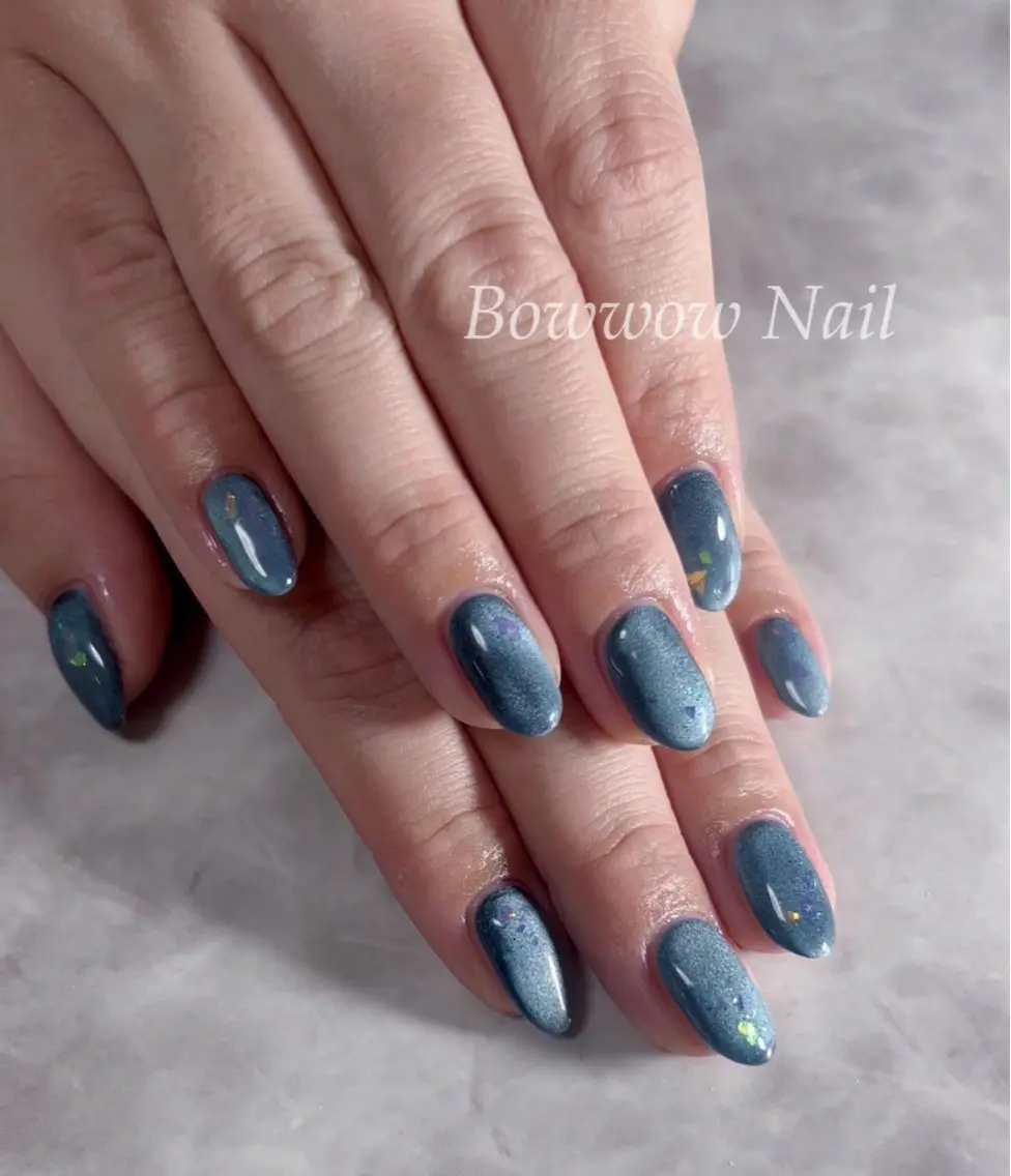 ネイル マグネットネイル Bow wow Nail さや🧸のネイルデザイン