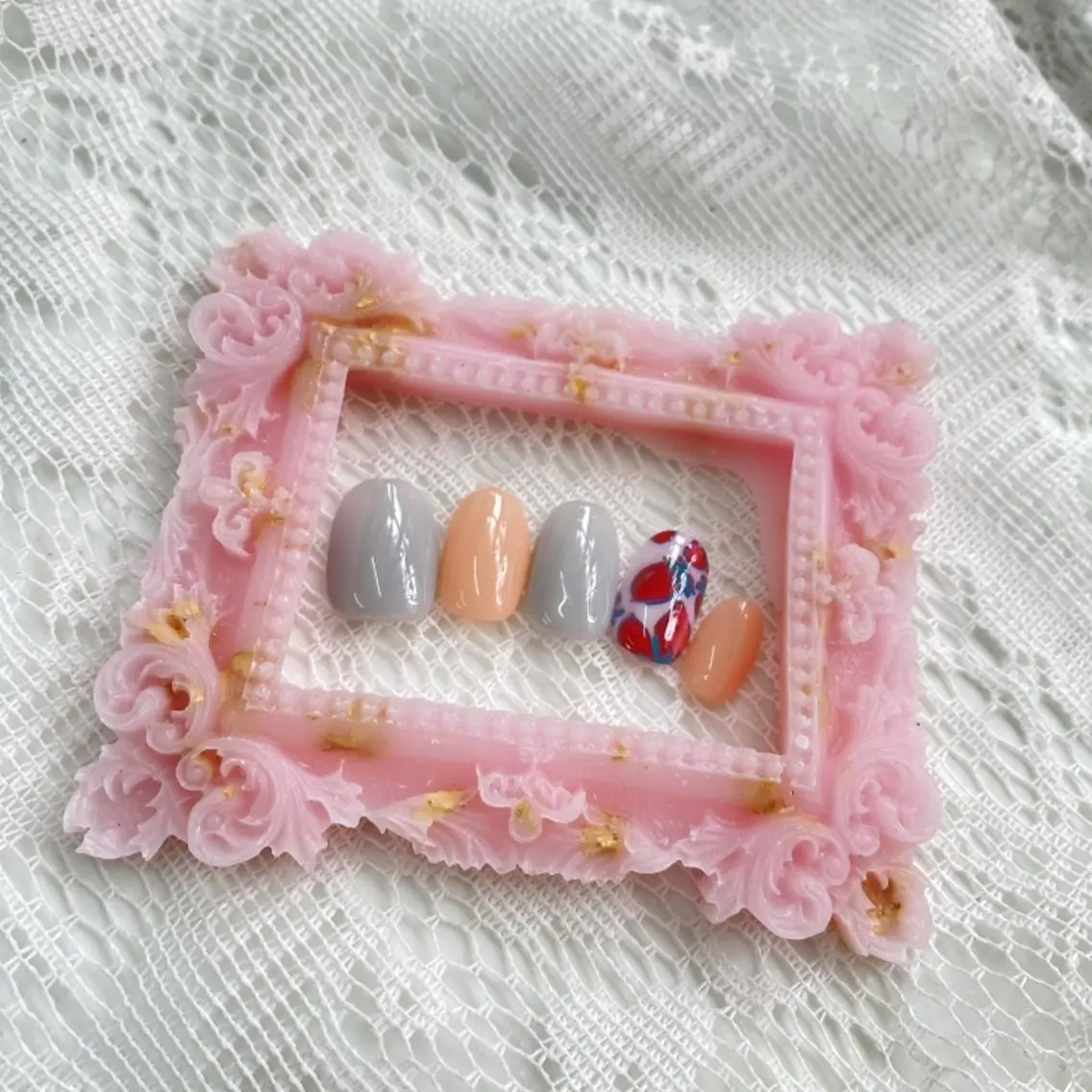 機械が繊細にアート♡セルフオートネイル　1時間半の写真