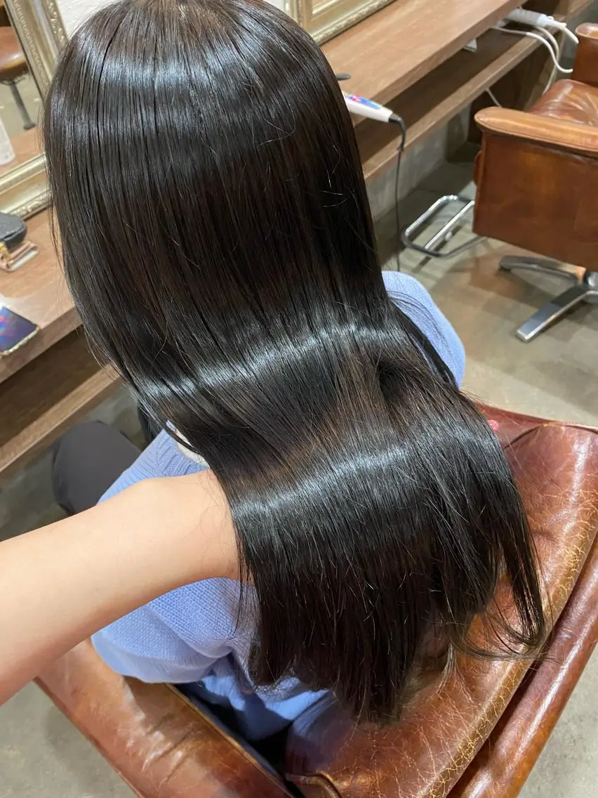 【当日予約限定】💜透明感カラー+うる艶トリートメント💜の写真