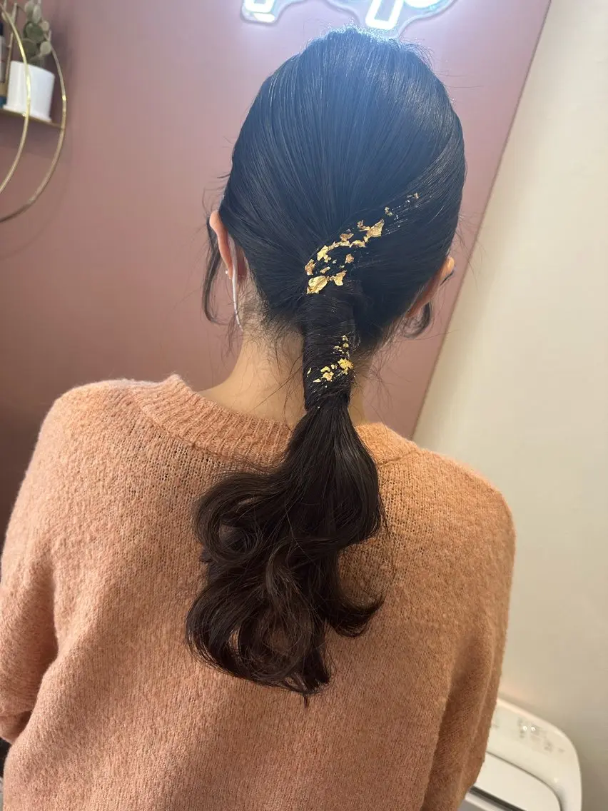 ロング ヘアアレンジ ヘアセット pep natsumiのヘアスタイル