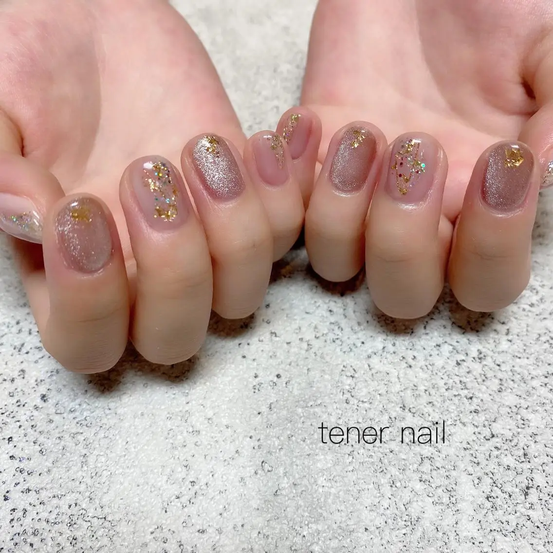 ネイル マグネットネイル ニュアンスネイル テネルネイル tener nailのネイルデザイン
