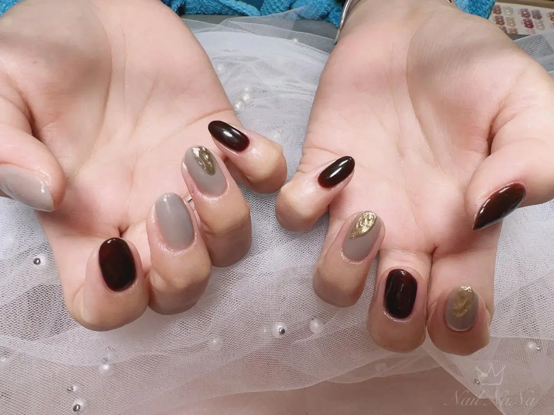 ショート カラー ネイル ハンドネイル Nail NaNaのネイルデザイン