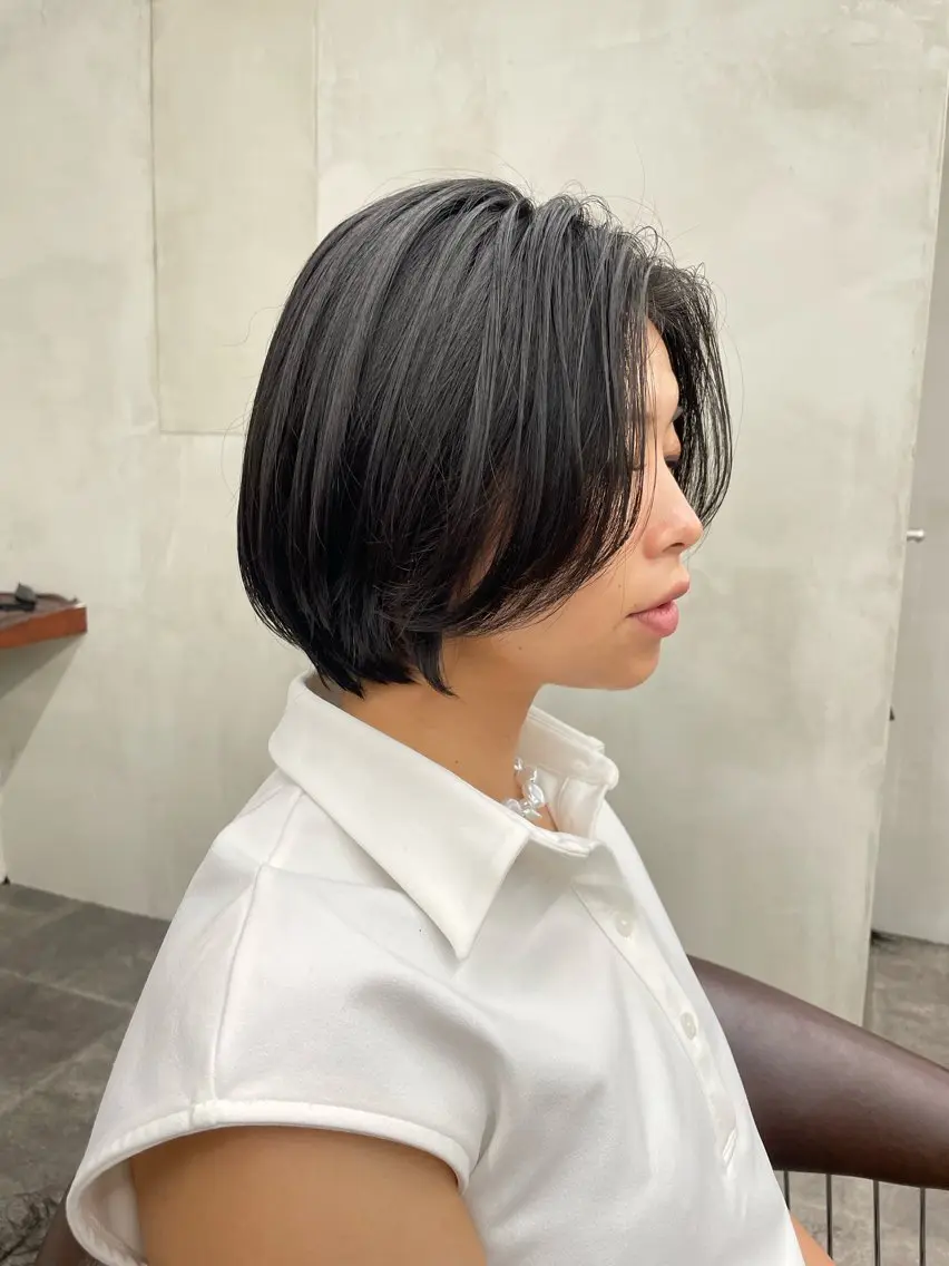 ショート カラー 🤍ブリーチなしカラ ー/渋谷/YUU🤍のヘアスタイル